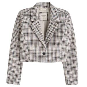 Abercrombie Cropped Tweed Blazer